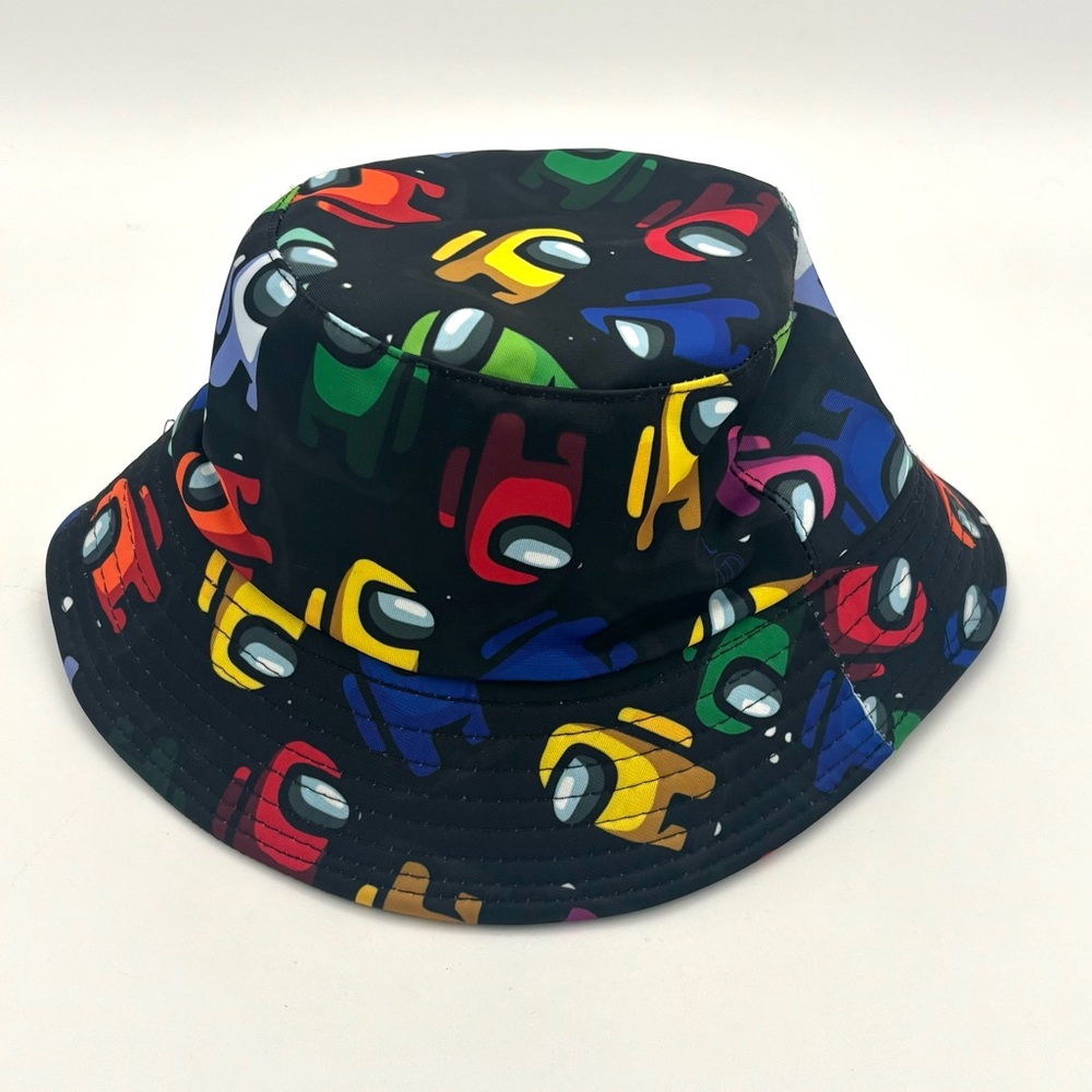 Among Us Graphic Printed Reversible Bucket Hat